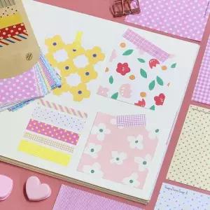 다이어리 꾸미기 마스킹 스티커 파스텔 색상 장식 다이어리꾸미기 다이어리데코 다꾸용품