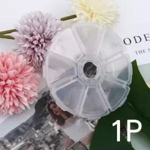 보관 원형 케이스 다용도 8구 DIY 비즈공예재료보관 비즈공예재료보관 비즈통 비즈재료통