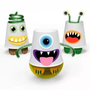 3종 몬스터 컵 오뚝이/아기/장난감/유아/선물/오뚜기/인형/완구/오뚝이완구/펀치볼/어린이/동물/까꿍