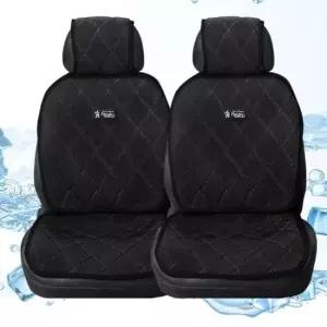 여름 차량용 시트커버 블랙 방석 매트 앞좌석 시트 보호대 자동차쿨링시트