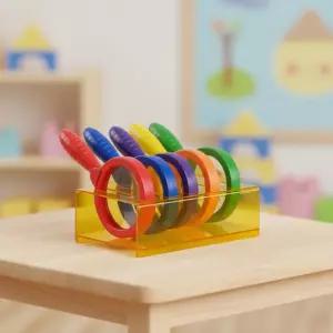 캐스B 컬러풀 관찰도구 6종 거치대세트 곤충눈 렌즈 돋보기 오목 평면 거울 루페 휴대용