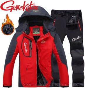 낚시우비 남성용 방풍 및 낚시 세트 야외 하이킹 겨울 방수 재킷 편안한 두꺼운 코튼 신상