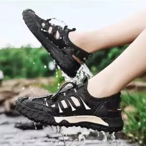 남성 미끄럼방지 아웃도어 샌들 1P 레저 신발 해변 WFK7HY3