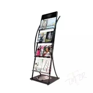 철제잡지꽂이 매거진랙 팜플렛거치대 잡지진열대 카탈로그거치대 카다로그 스탠드 A4기준 2열4단