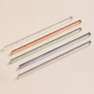 N 롭다 아크릴스틱자 30cm Mud Grey 모나미