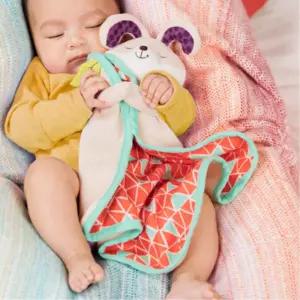 부드러운촉감 유모차담요 토끼인형 소형 아기블랭킷 카시트