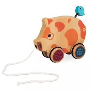 끌고다니는 원목 돌 아기걸음마장난감 돼지 13개월 걷기놀이 보조 어린이집