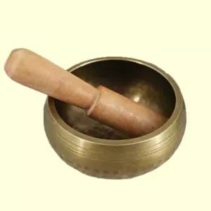 티벳 싱잉볼 명상볼 좌종 요가종 힐링용 13cm