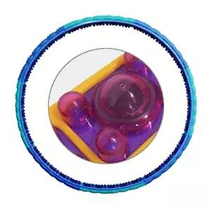 [스타스포츠]스타 에어쿠션 돌기 훌라후프 S로즈 블루 2.1kg 1P 원터치 조립 유산소 운동-WFITBFO