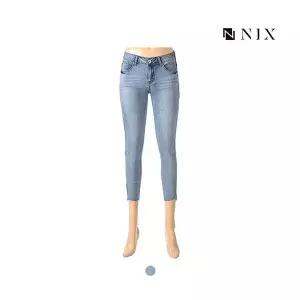 닉스닉스여성 저온스 L톤 옆선 패널섀도 MID 크롭 스키니_FN 386072