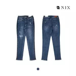 닉스닉스여성 M톤 옆선 패널섀도 COMFORT 크롭 스키니_ 385981