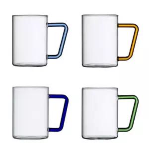 비전글라스 컬러 핸들 머그 500ml 4P