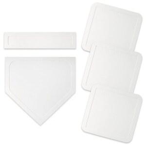 야구 홈 베이스 발판 투수판 플레이트 세트 휴대용