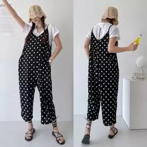 여성 시원한 쿨 와이드 배기 점프수트 -WJS0010- 봄 여름