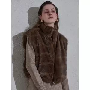 [하프클럽/르니앤맥코이]리버시블 페이크퍼 퀄팅 하이넥 베스트 LM12VT700L