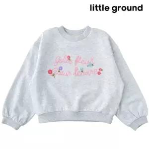 [리틀그라운드8] 룰라비(76112-334-01)레터링자수스웨트셔츠/아동여아맨투맨 봄신상 긴팔 선물 신학기 봄