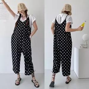 [유야]여성 쿨 와이드 배기 점프수트 SJS0010 봄 여름