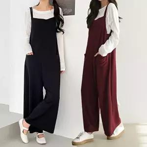 [유야]여성 무지 끈 나시 점프수트 SJS0003 봄 여름