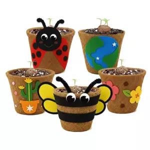 뚝딱 틔움 씨드볼 코코넛 화분 꾸미기 방울토마토 만들기 그림 그리기 교구 재료