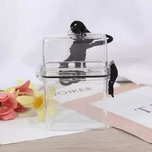 포카케이스 카드 보관 투명 아크릴 목걸이 PP-10147 WDCCDF1