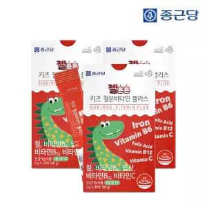 종근당 건강식품관 종근당 젤튼튼 키즈 철분 비타민 플러스 30포 3박스 성장기 철분제 비타민C 함유 385829