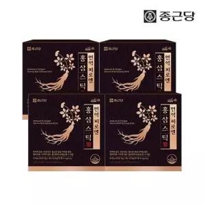 종근당 건강식품관 종근당 면역 피로엔 홍삼스틱 4박스 200포 쇼핑백 385730