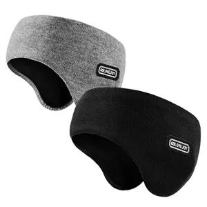 2개 헤드마운트 이어머프 겨울 스포츠 헤어밴드 방한 헤드밴드 골프 귀마개-WFITFXE