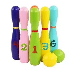 [스포바이블]플레이잭 원목 컬러볼링놀이 어린이용 볼링게임