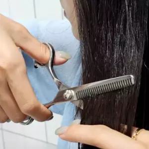 미용 헤어 가위 스텐레스 숱치기 틴닝 이발소 도구-WFITFI8