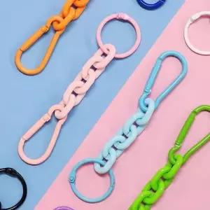 소품고리 이어폰 가방연결 체인 고리 버클 WE40761