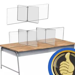 플라스틱 칸막이 아크릴 투명 비말 가림막 십자형 편리한