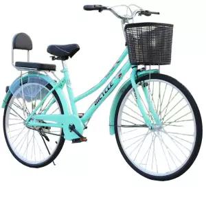 레트로 여성 24인치 출퇴근 바구니자전거 클래식