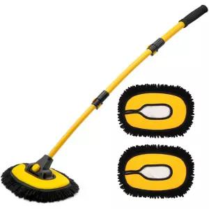 세차밀대 세차걸레 디자인+추가걸레2개 인기 트렌드 세차용품 H타입 휘어진