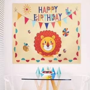 대형 패브릭 포스터 생일축하 친구들