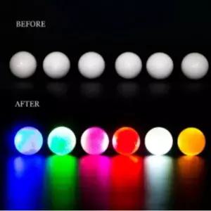 야간 발광 LED 골프 라운딩 볼 빛나는 형광 컬러 공 선물용