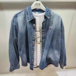 애플핑크 HC06 루즈핏 워싱 데님 셔츠  APK1U501