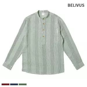 긴팔 남방 차이나카라 남자스트라이프셔츠 셔츠