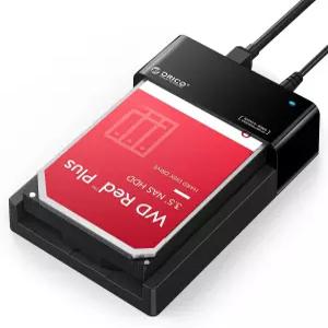 2.5인치 또는 3.5인치 HDD 최대 24TB SSD를 위한 ORICO 외장 USB 3.0-SATA 하드 드라이브 레이 플랫 도킹