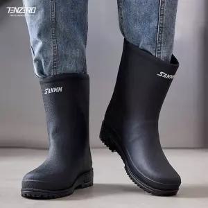 [비에프엘아웃도어]텐제로 남녀공용 무광컴포트미들탑 레인부츠 장화 방수장화 작업화 고무장화