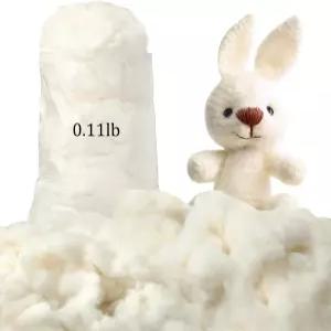 동물 인형을 위한 웨스노이 50g/0.11파운드 코튼 스터핑 부드러운 베개 천연 섬유 충전 배팅 장난감 구름