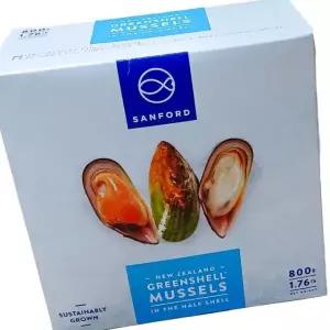 냉동 홍합 하프쉘 자숙 800g 조개류