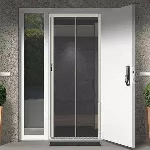 현관방충망 미세 자동방충문 모기장틀교체 현관문셀프