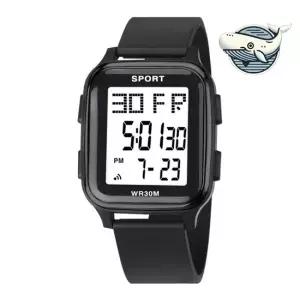 학생용 디지털 스포츠 손목 시계 남자 심플 손목시계 전자시계 여자시계 남자시계