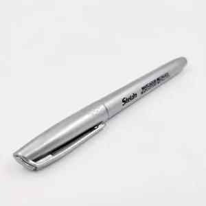 마커펜 디자인그림 표현 마카펜 두꺼운 굵기 실버 색상 문구용품