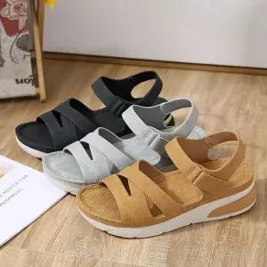 여성 푹신한 경량 쿠션 여름 샌들 X8275-2 글래디에이터 여름 통굽 발편한 푹신한 플랫