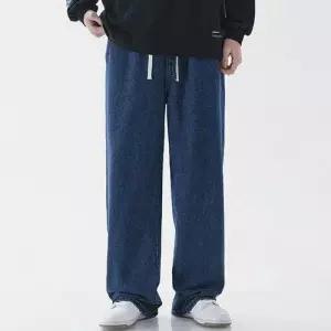 보이즈 배색컬러 컴포트밴드라인 오버핏 진 슬랙스 청바지 WFK1WK5