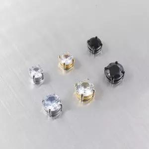 [벨가] 써지컬스틸 큐빅 자석 귀안뚫는 귀찌