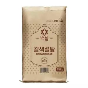 백설 갈색 설탕 흑설탕 대용량 홈베이킹 요리 15kg 백설 갈색 설탕 15kg