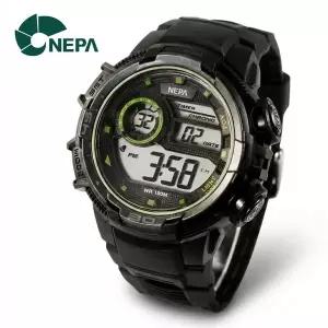 [네파] 랩타임 스탑워치 버튼음조절 군인 러닝 스포츠 전자시계 N307-GN