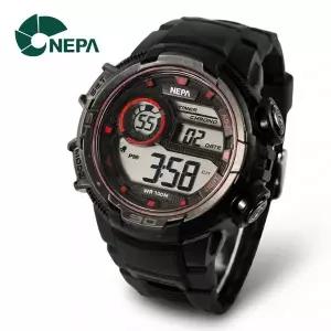 [네파] 랩타임 스탑워치 버튼음조절 군인 러닝 스포츠 전자시계 N307-RD